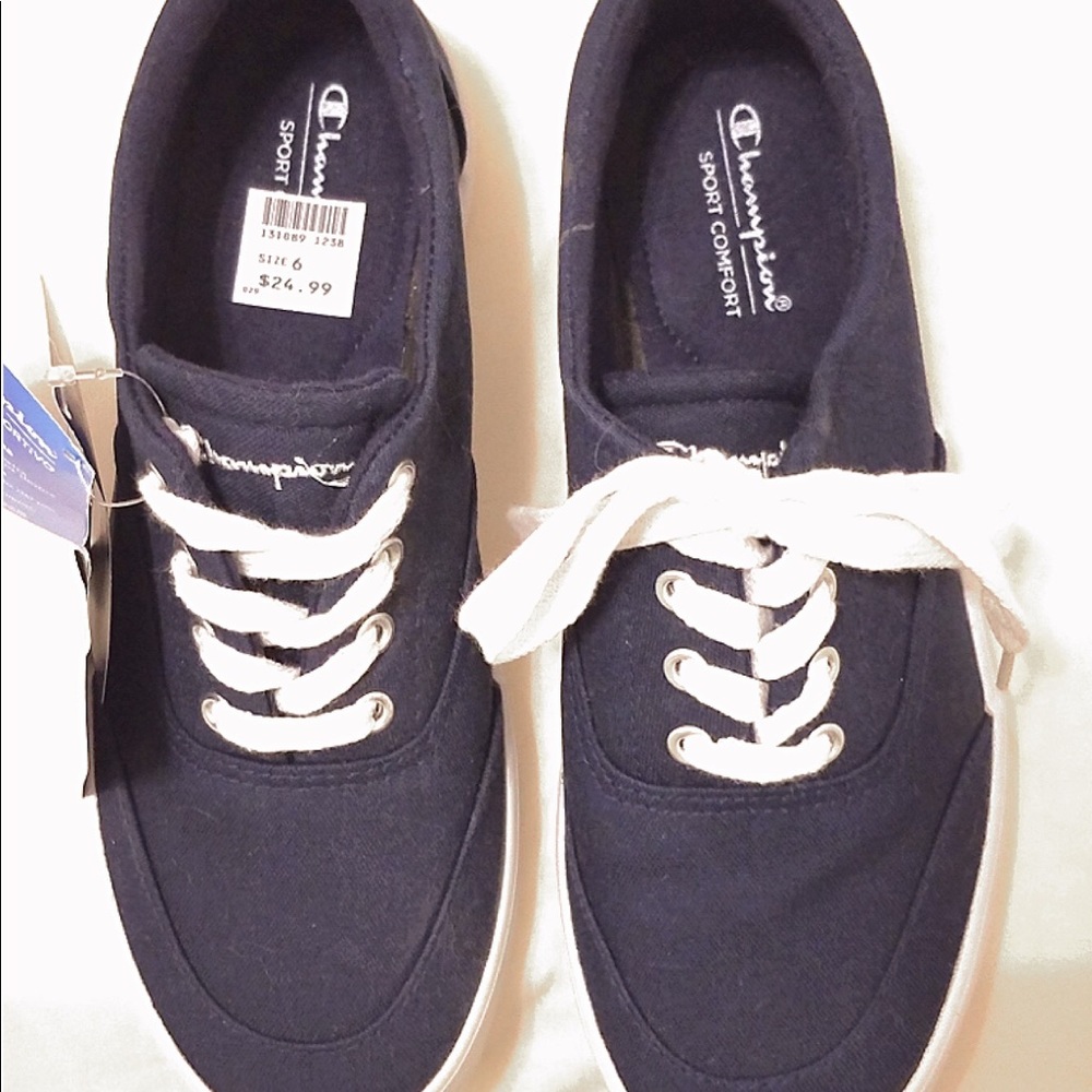 Champion canvas shoes.